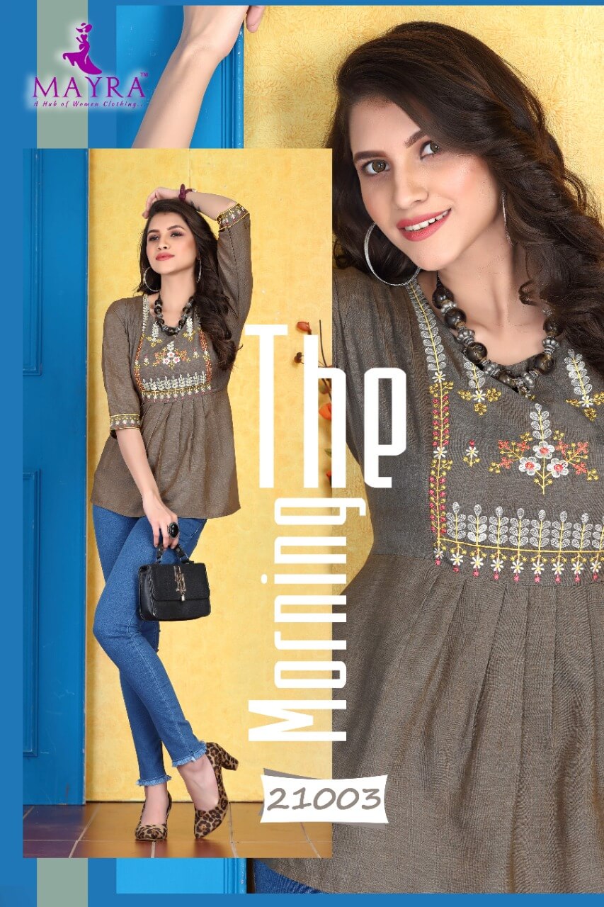 Mayra Sakshi Fancy Ethnic Wear Embroidery Ladies Top Collection